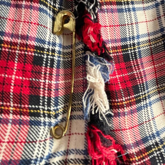 1950s 1960s Girl's Tartan Plaid Pleated Wrap Around Skirt Scottish Style - Picture 4 of 8